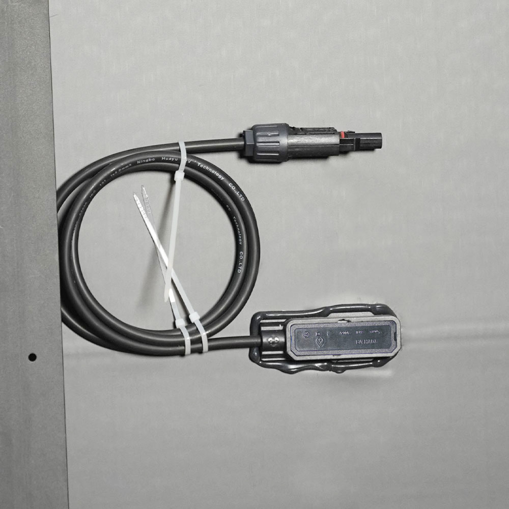 M166H660 350-385W enkel glas, geheel zwart