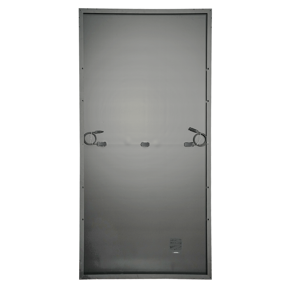 M166H672 425-460W enkel glas, geheel zwart