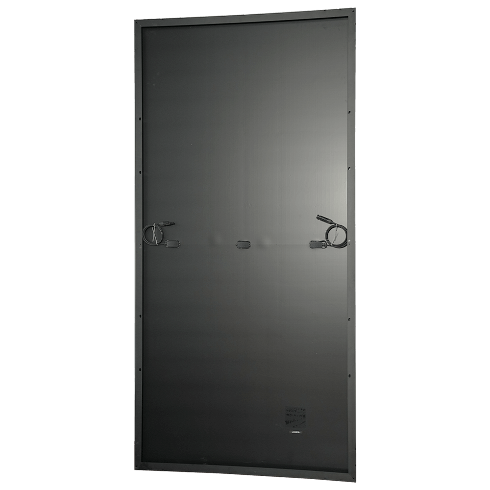 M166H672 425-460W enkel glas, geheel zwart