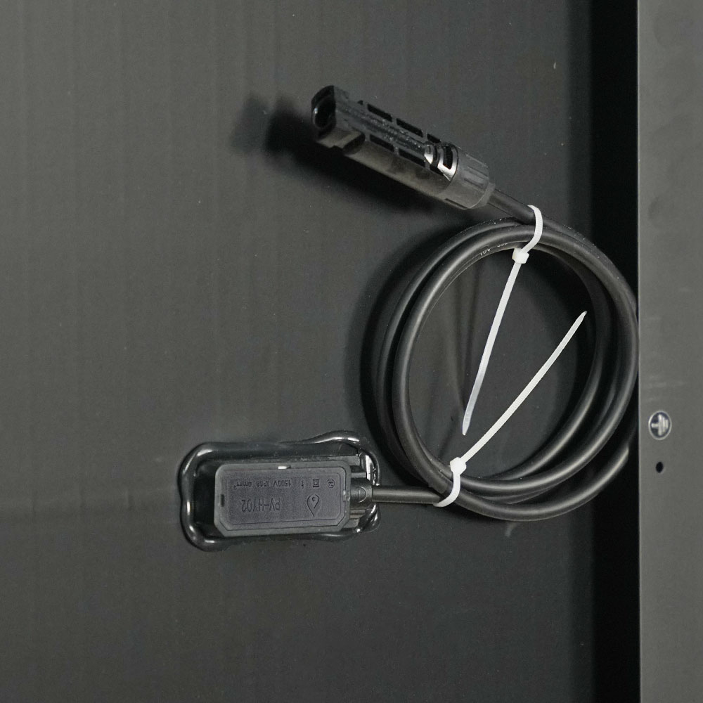 M166H672 425-460W enkel glas, geheel zwart
