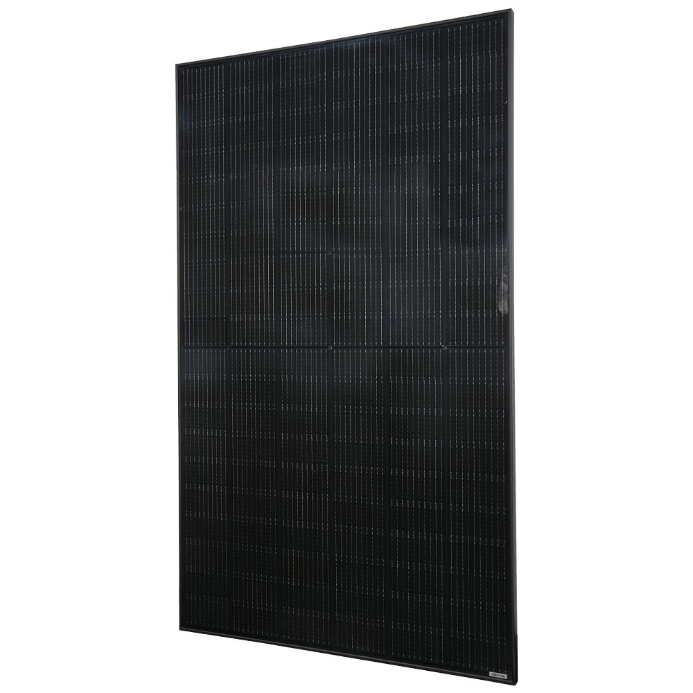 M166H660 350-385W enkel glas, geheel zwart