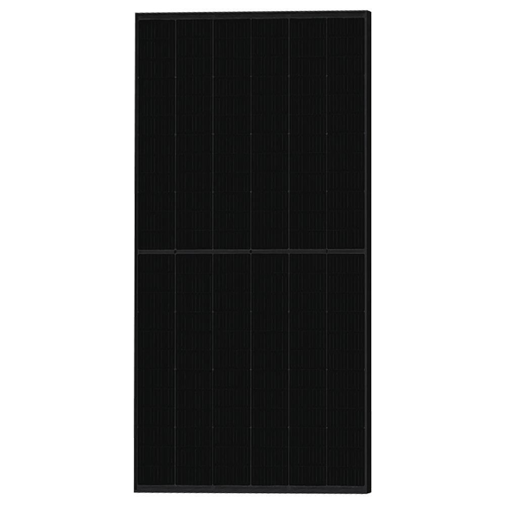 M182H672 520-555W enkel glas, geheel zwart